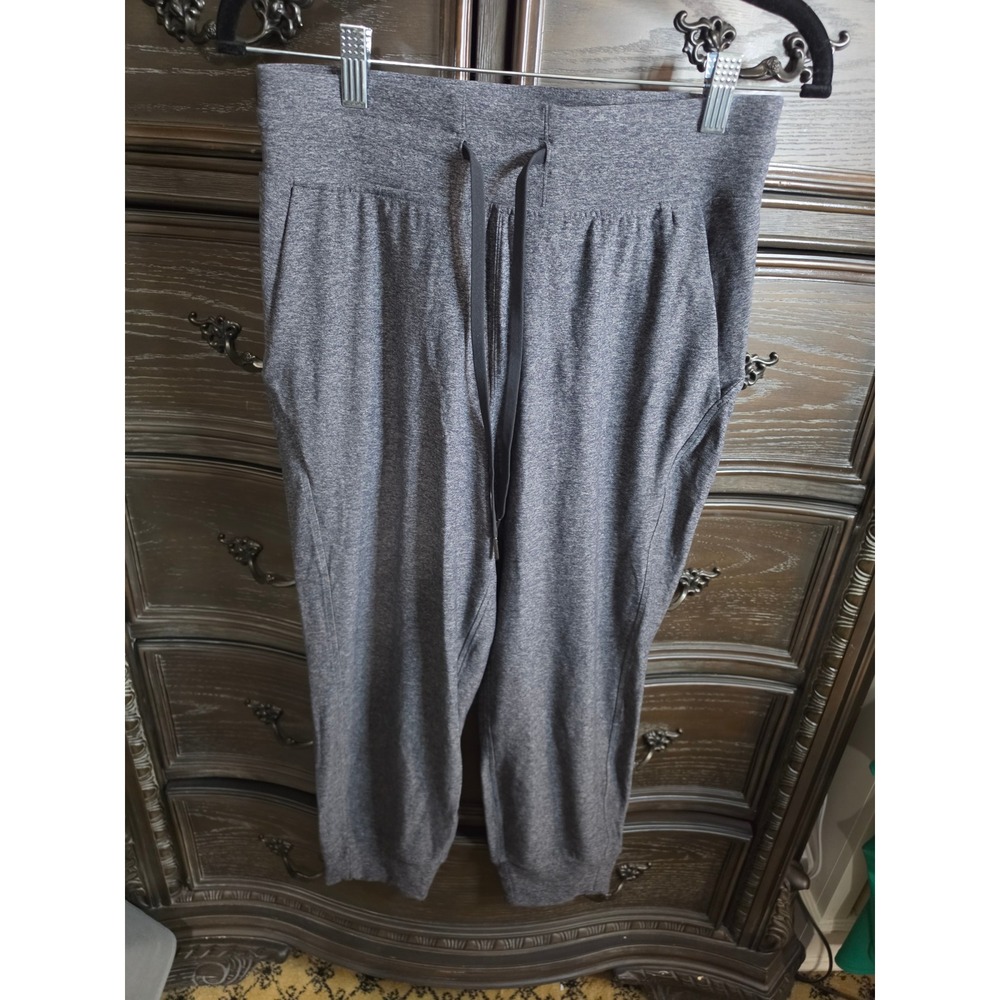 Lululemon Ready to Rulu High-Rise Jogger 23 Crop Heathered Black Gray Size 6